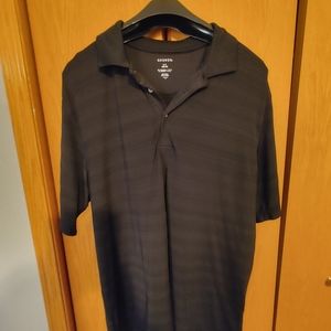 Men's black polo